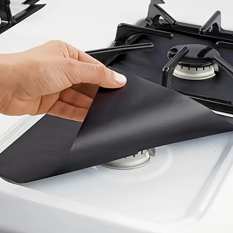 🔥LAST DAY 50% OFF - 🥘 Reusable Gas Stove Burner Liners♻️ (Set of 4)