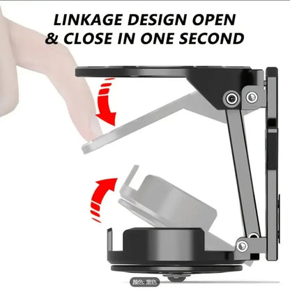 Bike Water Holder, Rotating Bottle Cage, Foldable Cup Mount Adjustable Folding Design, 360 Degree Rotation Support, for Adults Scooter Stroller Cycling Hiking Travel Outdoor Riding