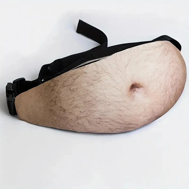🔥LAST DAY 50% OFF - 😂 Funny Belly Fanny Pack – Realistic Fake Belly Waist Bag