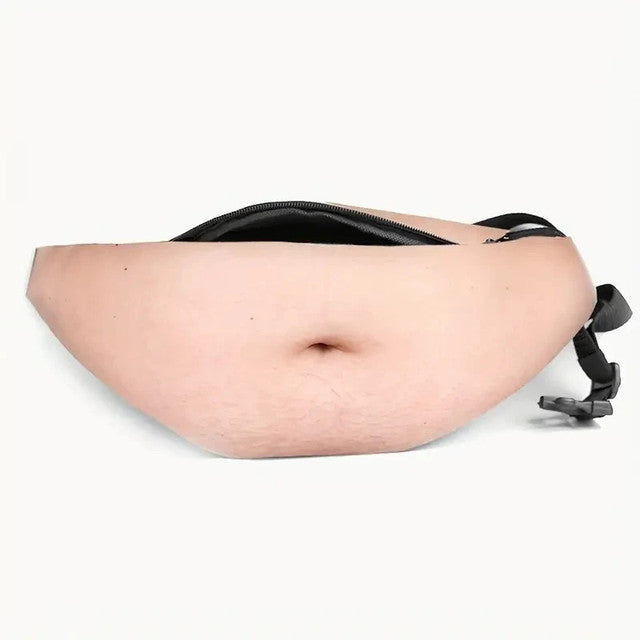 🔥LAST DAY 50% OFF - 😂 Funny Belly Fanny Pack – Realistic Fake Belly Waist Bag