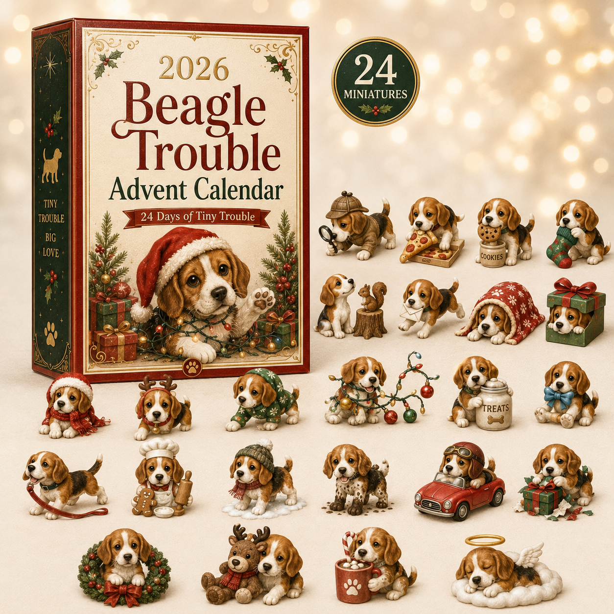 2026 Beagle Trouble Advent Calendar 🐶🎄 – 24 Days of Beagle Mischief