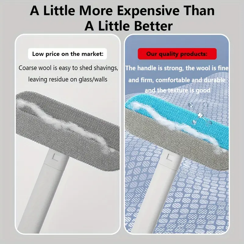 Upgraded Reusable Pet Hair Remover Brush – Extra-Long Handle Lint Cleaner for Dog & Cat Hair, Washable Multi-Surface Tool for Furniture, Bedding, Clothes & Car Interiors