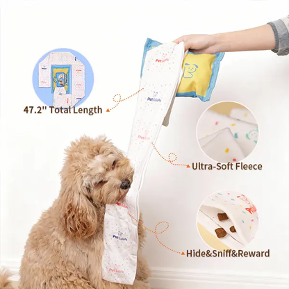 Pet Balloon Snuffle Dog Toy Durable No-Stuffing Wet-Wipe Style Treat Pockets Double Squeakers Extra-Long Tug Design Interactive Pet Balloon Puzzle for All Dog Sizes dog toys squeaky noise dog accessories dog products omega bite dog targetpet corrector tik