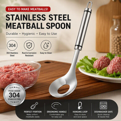 🔥Last Day 50% OFF - 🥩304 Stainless Steel Meatball Scoop Ball Maker Tool🥄
