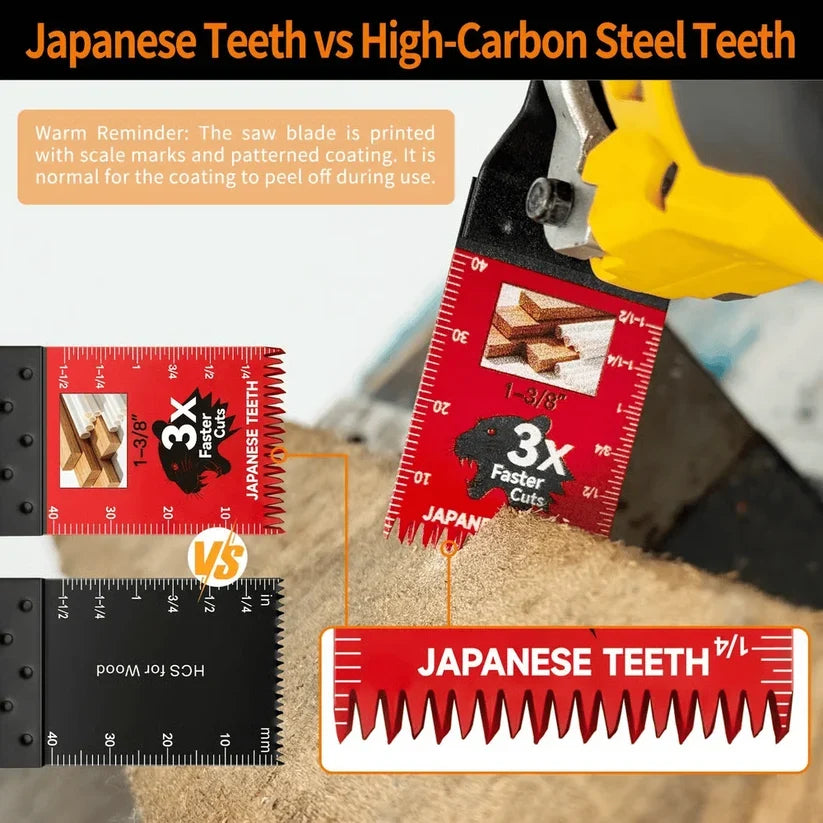 🔥Japanese-Tooth Oscillating Saw Blades — Universal Fit