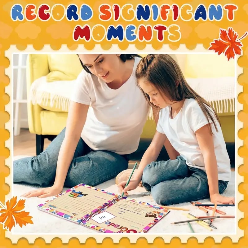 📚❤️School Memory Book - Preschool to 12th Grade Keepsake Album for Cherished School Photos & Childhood Memories