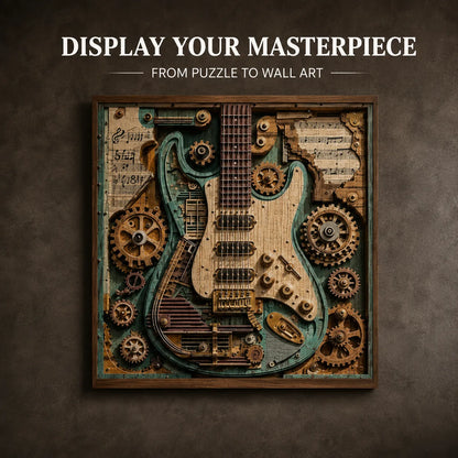 🔥LAST DAY 49% OFF - 🧩Creative Steampunk Guitar 3D Puzzle
