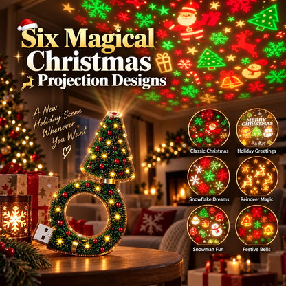 🎁Christmas Ceiling Projection Light – 6 Magical Holiday Designs In One Lamp