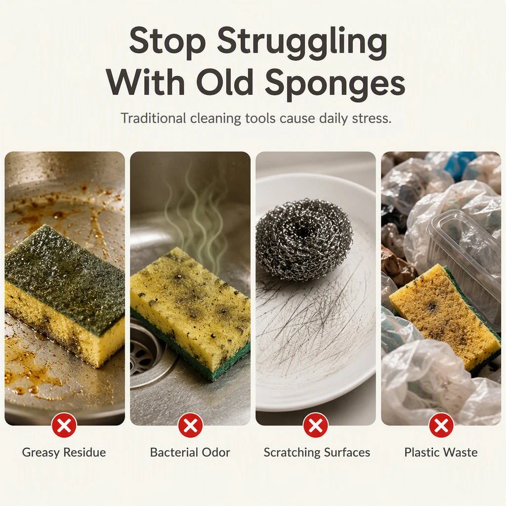 🔥🥗✨Cute fruit-shaped dishwashing sponge brush🧴🍲