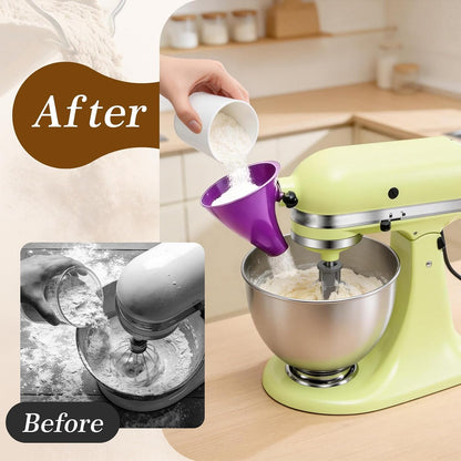 🔥LAST DAY 49% OFF - ✨Flour Funnel for Kitchen Aid Stand Mixer