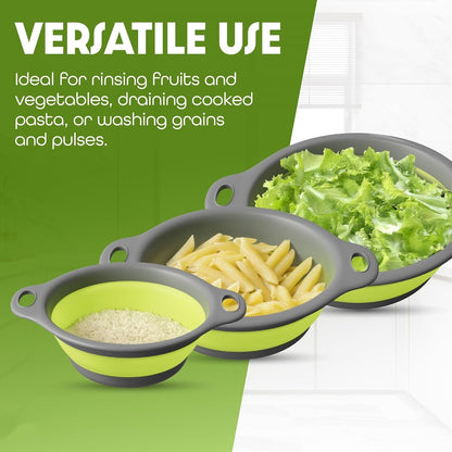 4-Pack Collapsible Colanders