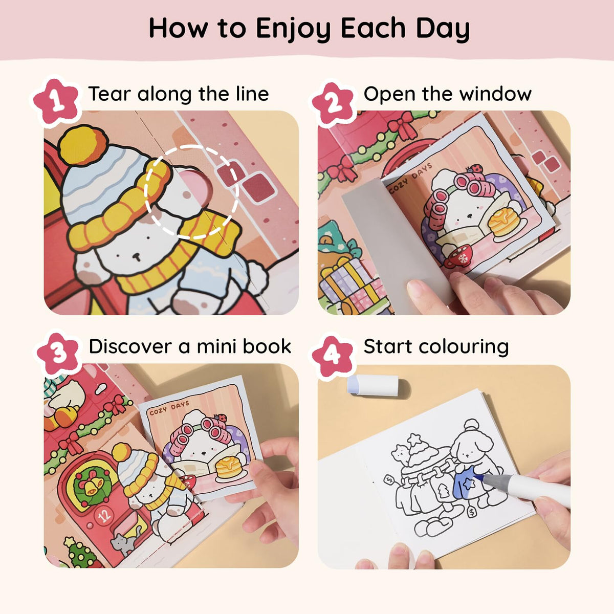 Christmas Coloring Book Advent Calendar