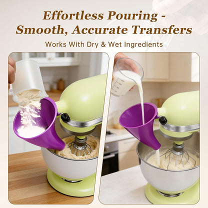 🔥LAST DAY 49% OFF - ✨Flour Funnel for Kitchen Aid Stand Mixer