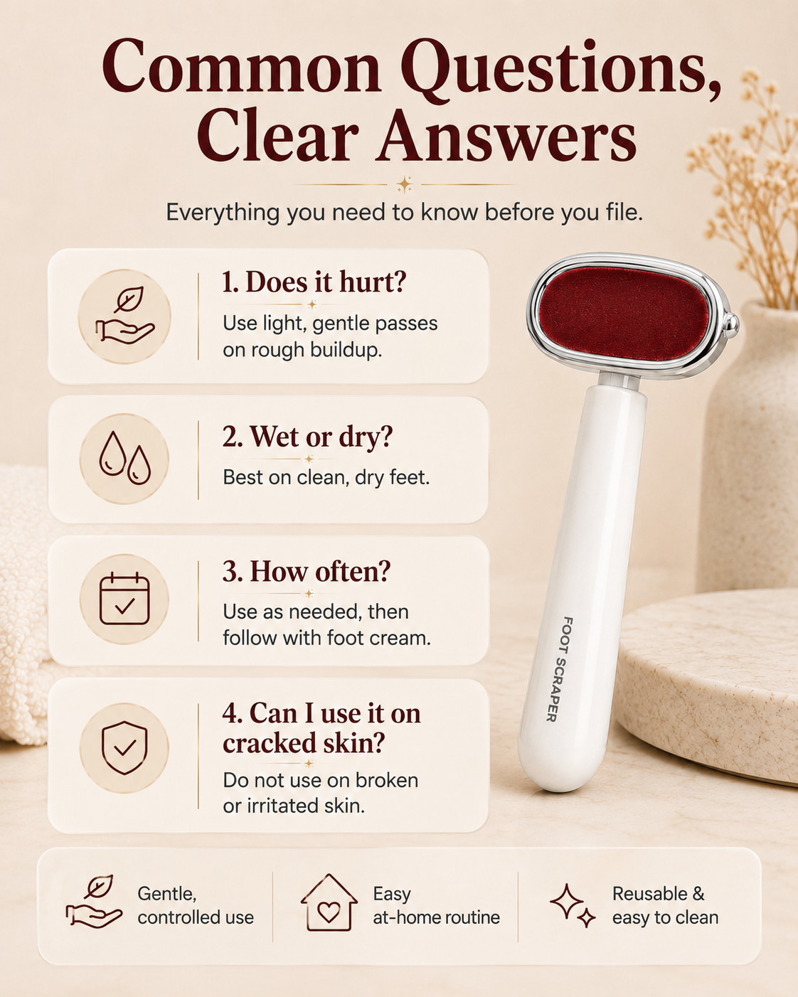 🔥Last Day 50% OFF - Foot Callus Remover for Rough, Dry Heels | At-Home Foot Care