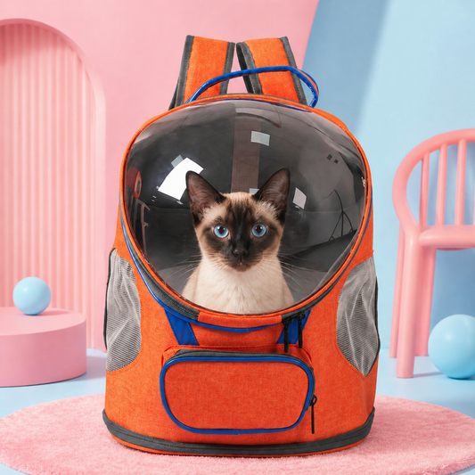Bubble Window Backpack – Peach Pop Cat & Small Dog Capsule Carrier