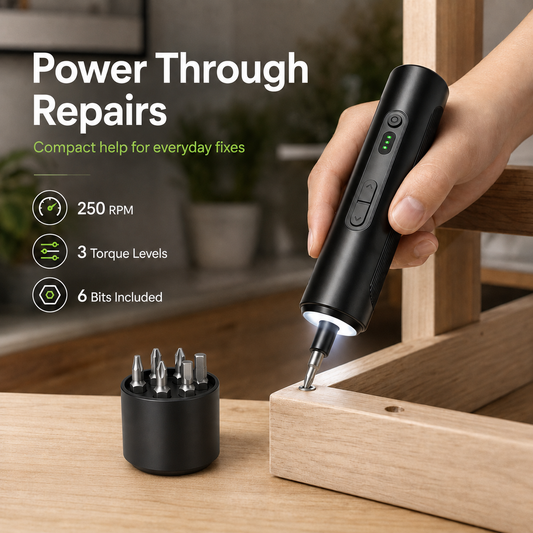 🔧 14-in-1 Rechargeable Electric Screwdriver — Compact Power for Everyday Fixes