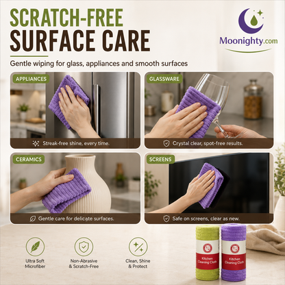 🔥Last Day 50% OFF - 20‑Pack Multipurpose Reusable Tear‑Off Cleaning Cloth Roll 🧽✨