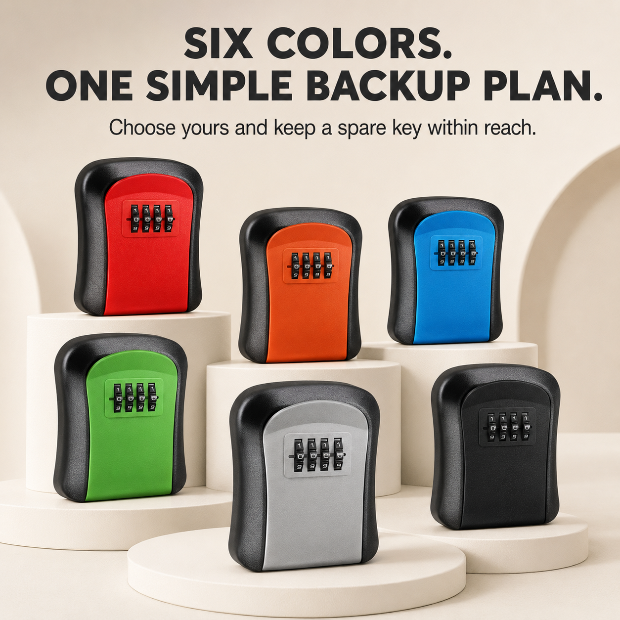 🔥LAST DAY 50% OFF - Never Get Locked Out Again 🔐 | 4-Digit Wall-Mounted Key Lock Box