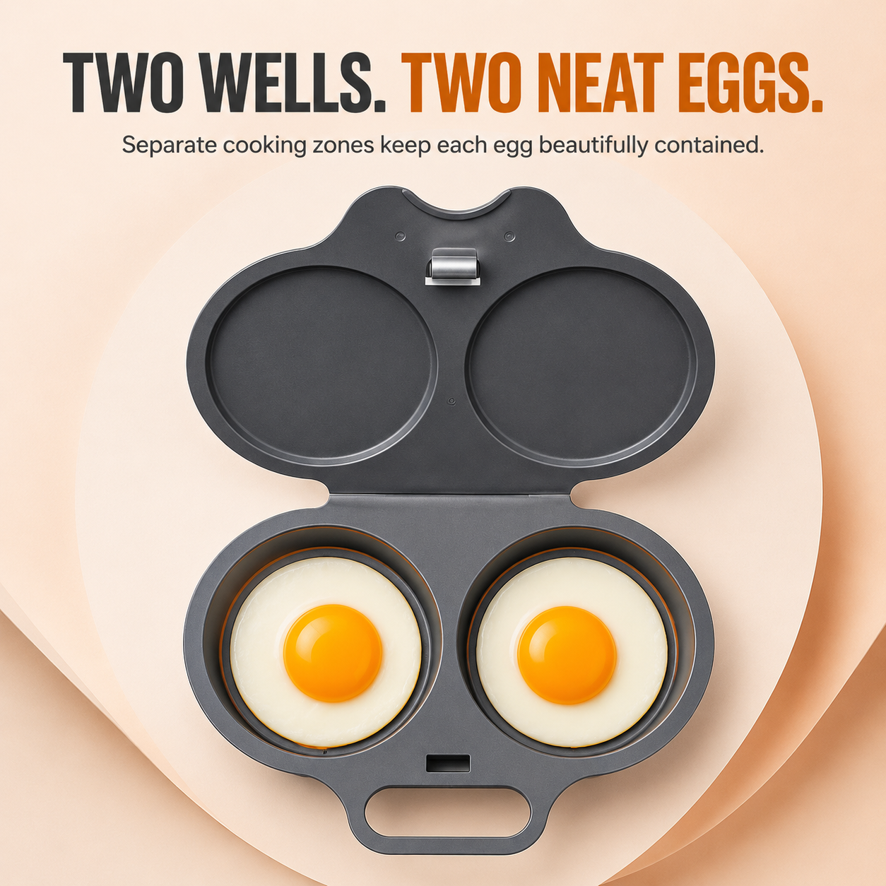 🔥LAST DAY 50% OFF - 🍳 2-Egg Microwave Poacher – Easy Dual-Cavity Breakfast Cooker