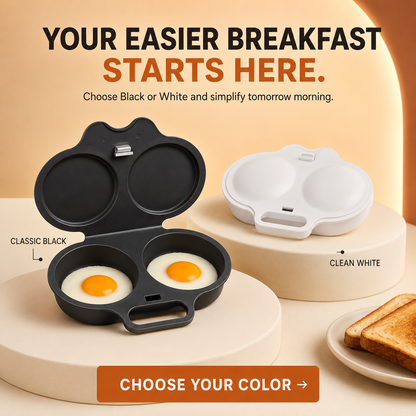 🔥LAST DAY 50% OFF - 🍳 2-Egg Microwave Poacher – Easy Dual-Cavity Breakfast Cooker