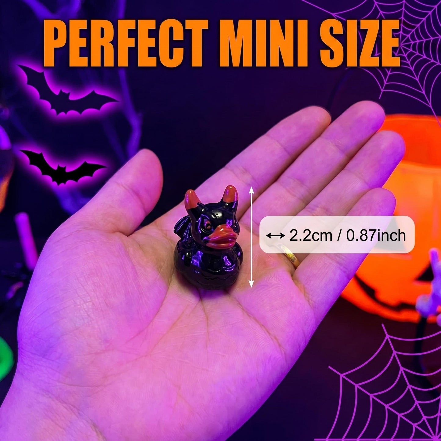 🔥Last Day 50% OFF - Mini Devil Ghost Skull Resin Ducks-Cute Spooky Desktop Decor👻🎃💀