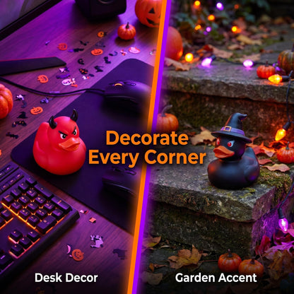 🔥Last Day 50% OFF - Mini Devil Ghost Skull Resin Ducks-Cute Spooky Desktop Decor👻🎃💀
