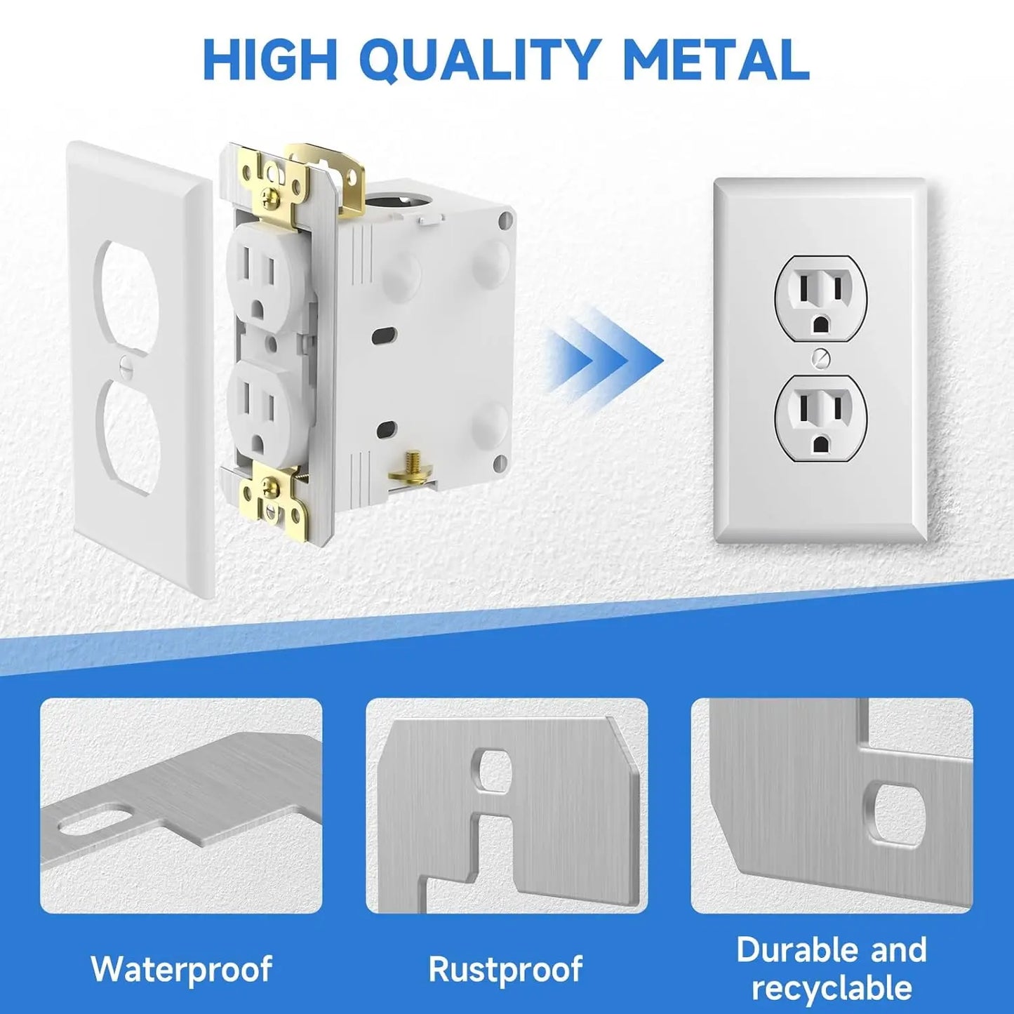 🛠 Outlet Repair Spacers – Easy Fix for Loose, Crooked & Recessed Outlets