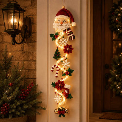 ⏳ Last Day 49% OFF – 🎄MerryCascade Glowing Christmas Door Hanger | 6 Festive Lighted Designs with Warm Glow, Dimensional Details & Space-Saving Vertical Décor ✨