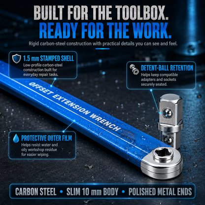🔥Last Day 50% OFF - ⚡3/8' Offset Extension Wrench Set – Reach Tight Bolts Without Removing Parts