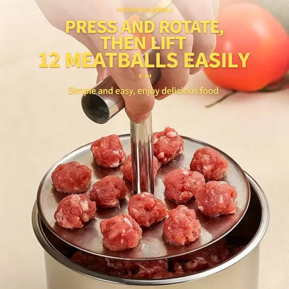 🍝 FAMILY KITCHEN DEAL | Stainless Steel Meatball Press – Make Uniform Meatballs for Pasta, Dinner & Meal Prep