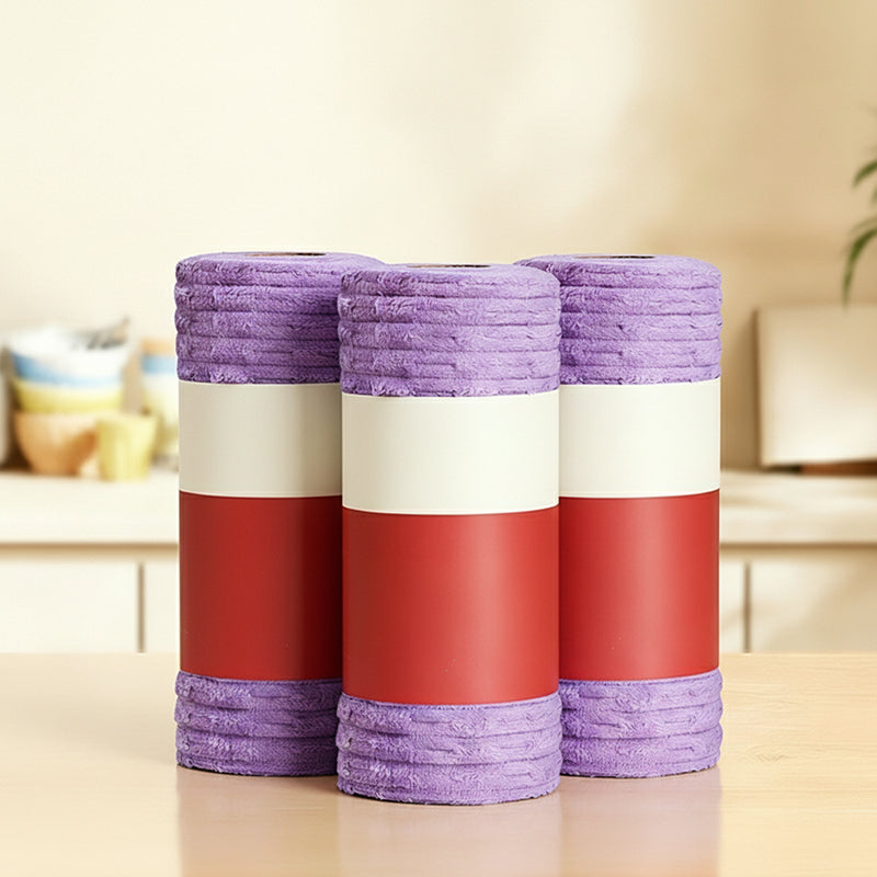 🔥Last Day 50% OFF - 20‑Pack Multipurpose Reusable Tear‑Off Cleaning Cloth Roll 🧽✨